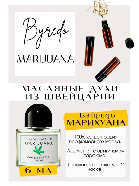 GET PARFUM Байредо духи масляные духи унисекс стойкие