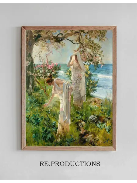 Re.productions Постер Greek girls on the shore - Joaquín Sorolla