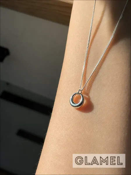 GLAMeL Кольцо подвеска на шею с цепочкой
