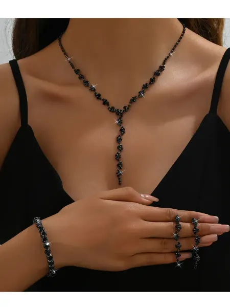 Goods with love Комплект украшений цепочка серьги браслет свадебный