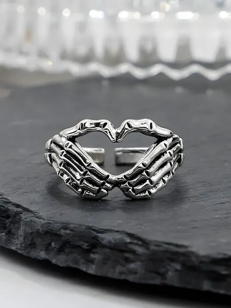 LAWE GOTHIC Разъемное винтажное готическое ретро кольцо Heart Hands