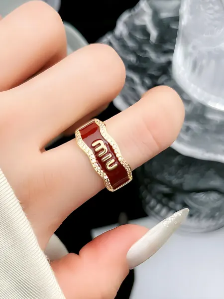 LAWE GOTHIC Разъемное регулируемое классическое кольцо Wine MIU