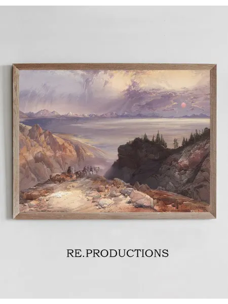 Re.productions Постер The Great Salt Lake of Utah - Thomas Moran