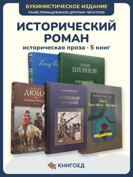 Книгоед исторические романы Федин Шевцов Дюма Маршалл Орчи