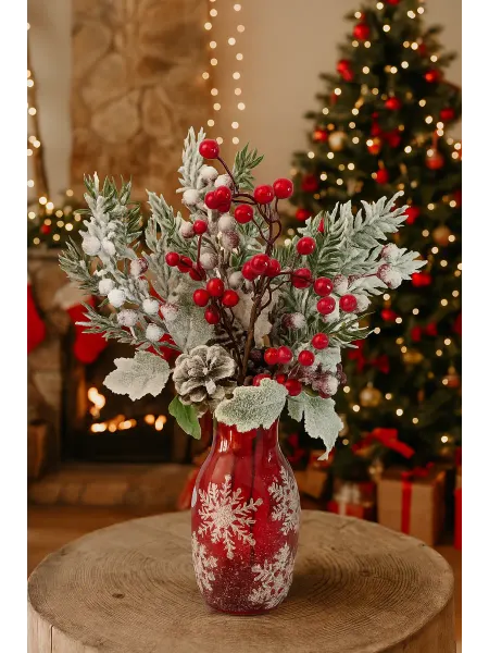 HAPPYNEWYEARBRAND Новогодний букет украшение на стол