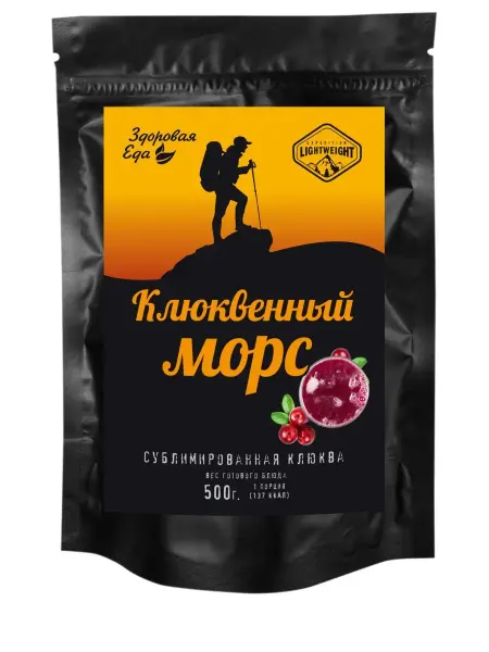 Здоровая Еда Морс клюквенный растворимый сублимированный сухой напиток