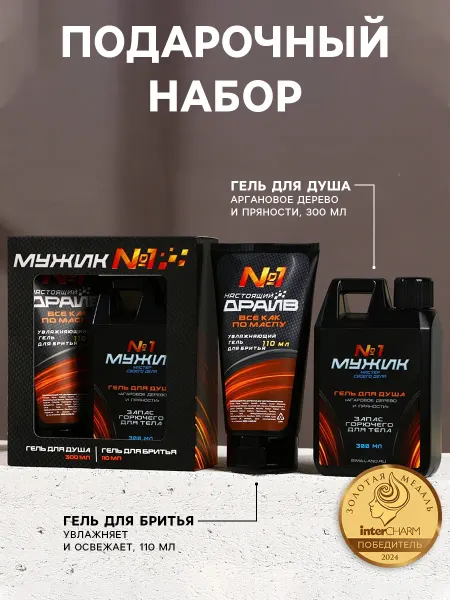 Сима-Ленд & HARD LINE Подарочный набор уходовый для мужчин