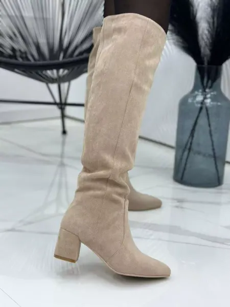 GOLD HEELS Сапоги демисезонные на среднем каблуке