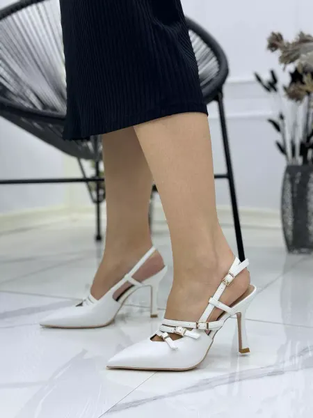 GOLD HEELS Туфли слингбэки лодочки на шпильке