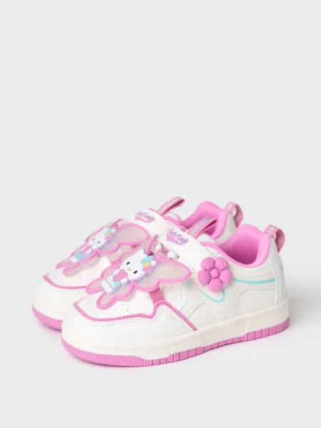 PlayToday Кроссовки на липучках с патчем HELLO KITTY