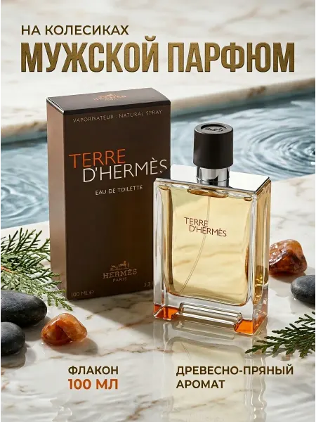 Стойкая туалетная вода Terre D'Hermes 100 мл
