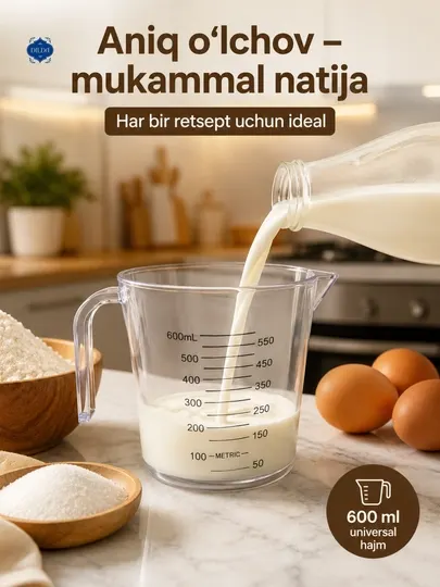 Пластиковый мерный кувшин, мерный стакан, ёмкость, для измерения сыпучих продуктов, жидкости