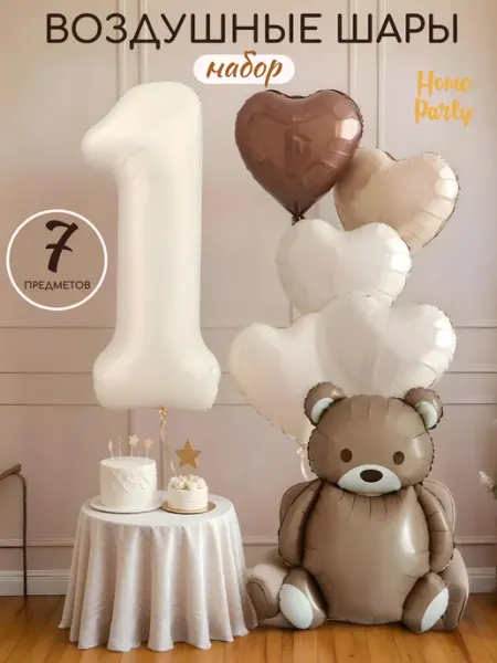 Home party Воздушные шары на годик для фотозоны