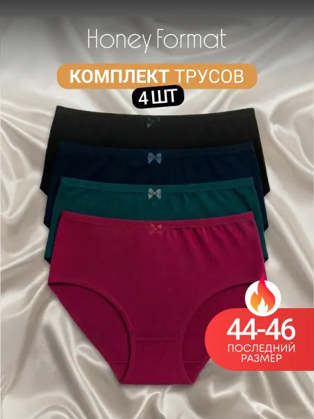HoneyFormat Трусы набор хлопок высокие 3 шт