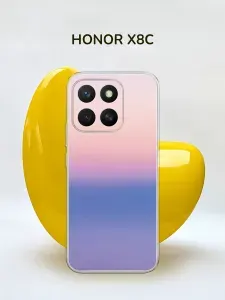 Силиконовый чехол на Honor X8c / Хонор Х8с "Солнечный градиент"