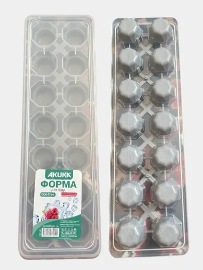 Универсальная силиконовая форма для льда, мороженного, желе и шоколада, 12-14 ячеек