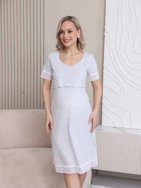 Hunny Mammy Комфортная сорочка для беременных и кормления
