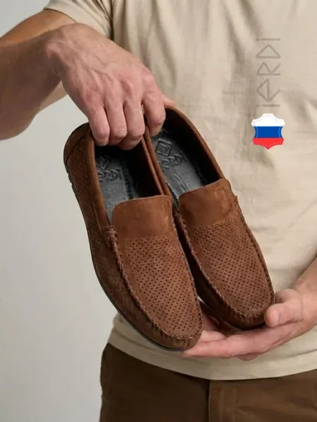 IERDI Мокасины из натурального нубука