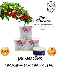 IKEDA Ароматизатор автомобильный, Pink Shower-3