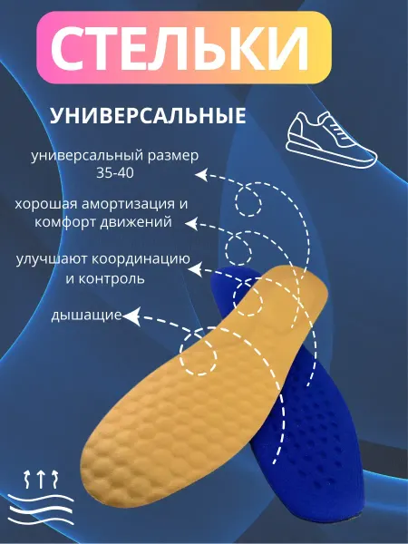 IND-INDI стельки дышащие для обуви влагопитывающие