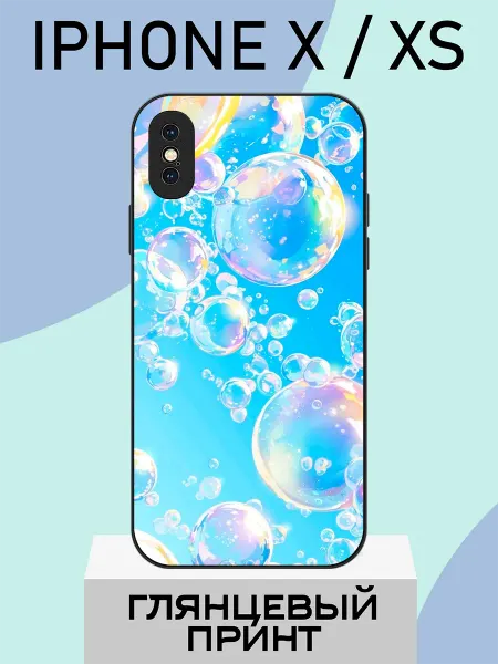 PlusPrint Чехол на iPhone X мыльные пузыри