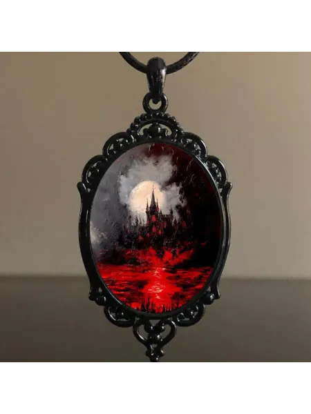 Itomori shop Подвеска со шнурком готическая замок