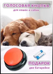 Игрушка для животных кнопка звонок для собак кошек