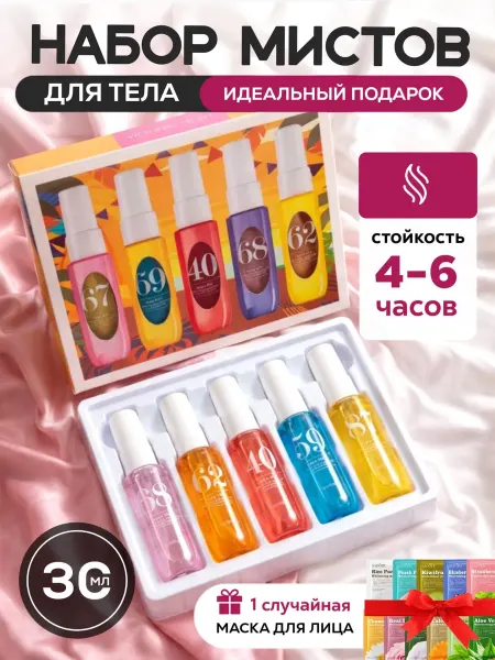 Набор парфюмированных мистов для тела Sol de Janeiro