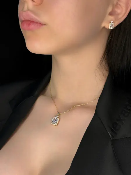 Jasmine jewelry Комплект бижутерии серьги и колье