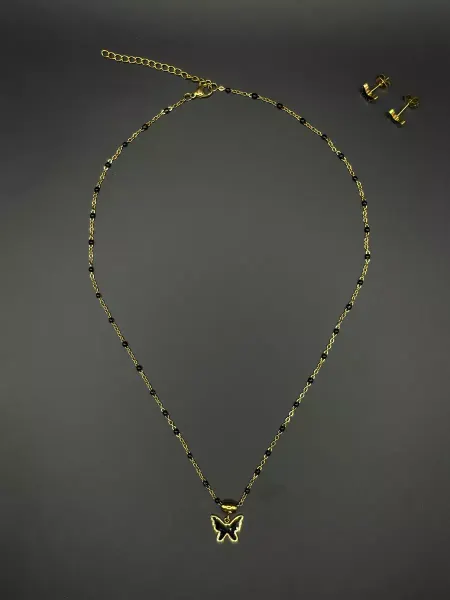Jasmine jewelry Комплект колье и серьги гвоздики