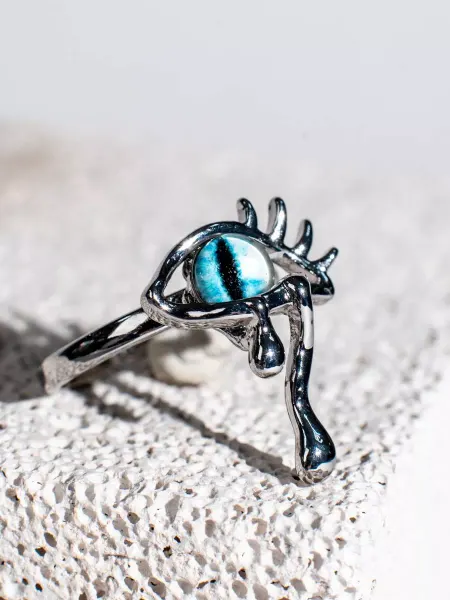 BS Jewellery Кольцо бижутерное безразмерное "Глаз Змеи"