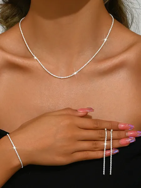 LADY PANTHER Jewelry Комплект бижутерии цепочка, браслет, серьги