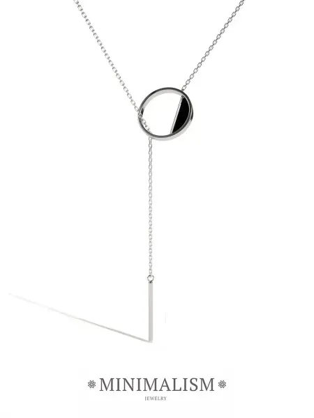 MINIMALISM JEWELRY Колье с подвеской на шею, цепочка с кулоном