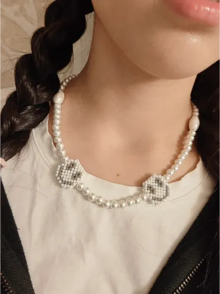 SEIT JEWELRY Чокер с розовым смайлом