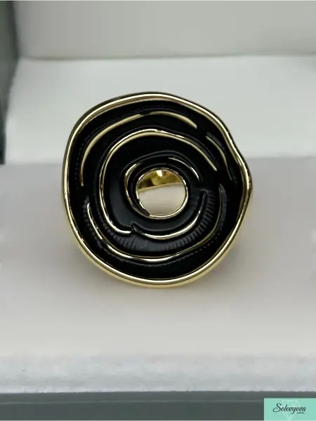 SOLOVYOVA JEWELRY Кольцо круглое эмаль бижутерия