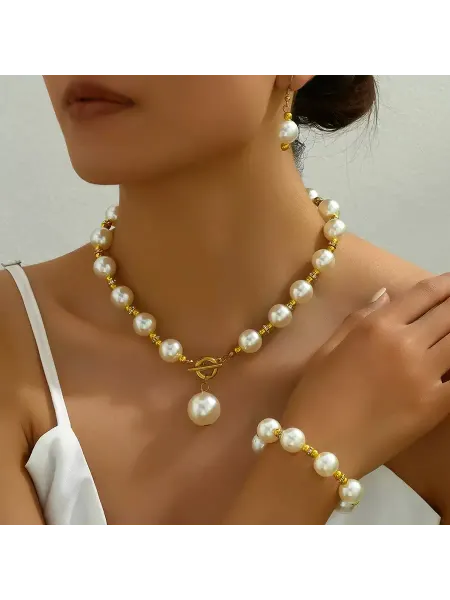 YANDI Jewelry Комплект украшений колье,серьги, браслет подарок девушке