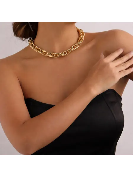 YANDI Jewelry Массивное цепочное колье трендовое
