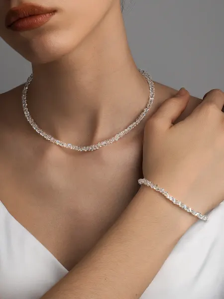 Jewelry бижутерия для женщин Бусы и браслет бижутерия Горный Хрусталь искусственный
