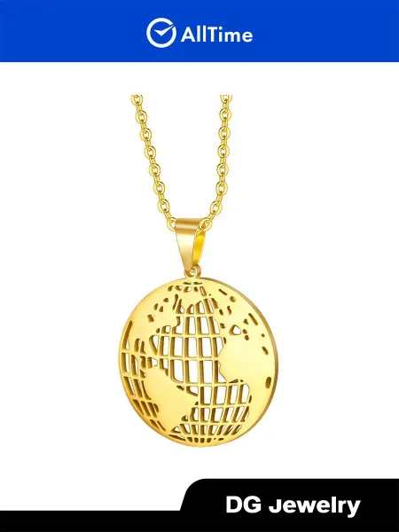 DG Jewelry Медальон ''Глобус'' бижутерия