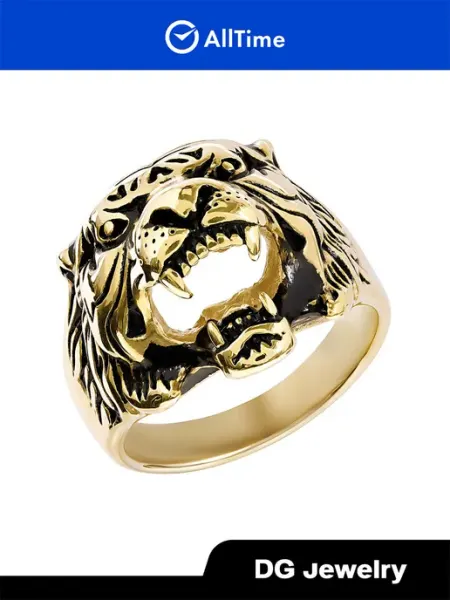 DG Jewelry Перстень ''Тигр'' бижутерия с эмалью