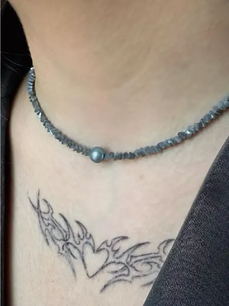 JewelryGirl Чокер из стекляруса на шею бижутерия