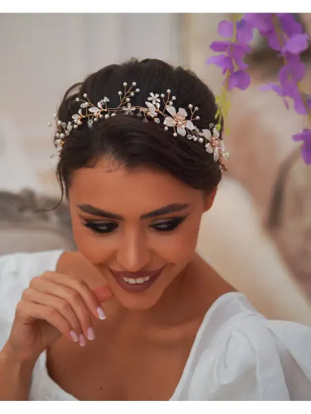 LUMINA JEWELS Диадема свадебная веточка тиара