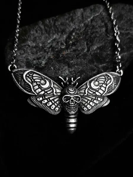 NOX jewels Бабочка Смерти (V) — металлический кулон на цепочке