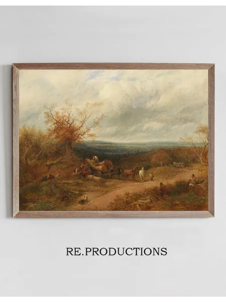 Re.productions Постер Woodcutters - John Linnell
