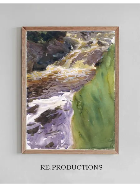 Re.productions Постер Rushing Water - John Singer Sargent