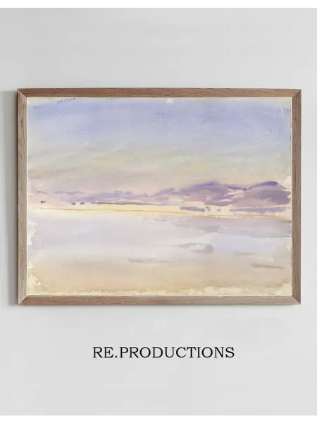 Re.productions Постер Sunset at Sea - John Singer Sargent