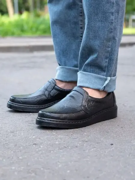 Josef Seibel Туфли классические кожаные натуральные, лоферы черные тигина
