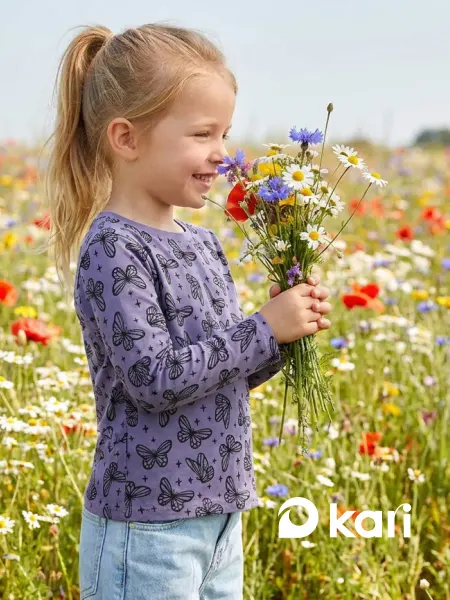 KariKids Футболка длинный рукав детская для девочек