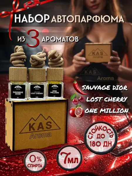 KAS Набор ароматизаторов в машину автопарфюм