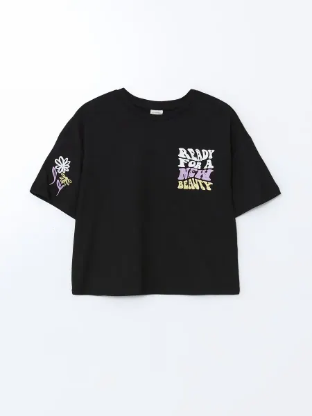 LC Waikiki LCW Kids Футболка Для Девочек С Круглым Вырезом